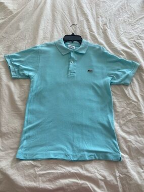 Lacoste Kids Light Blue Polo with Crocodile Patch